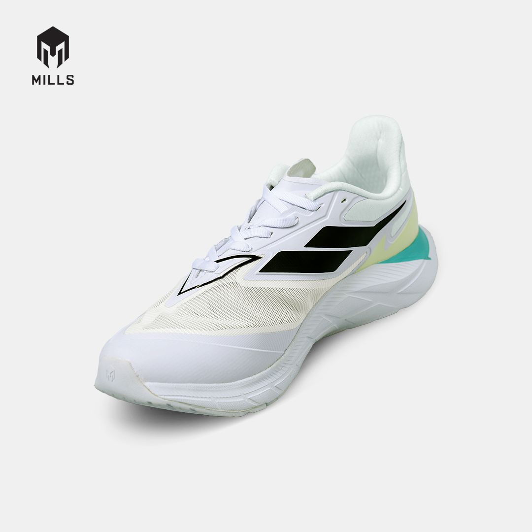 MILLS SEPATU LARI RUNNING SHOES TREXIMO SAGA M3 WHITE / LIME GREEN / TURQOUISE 9106104