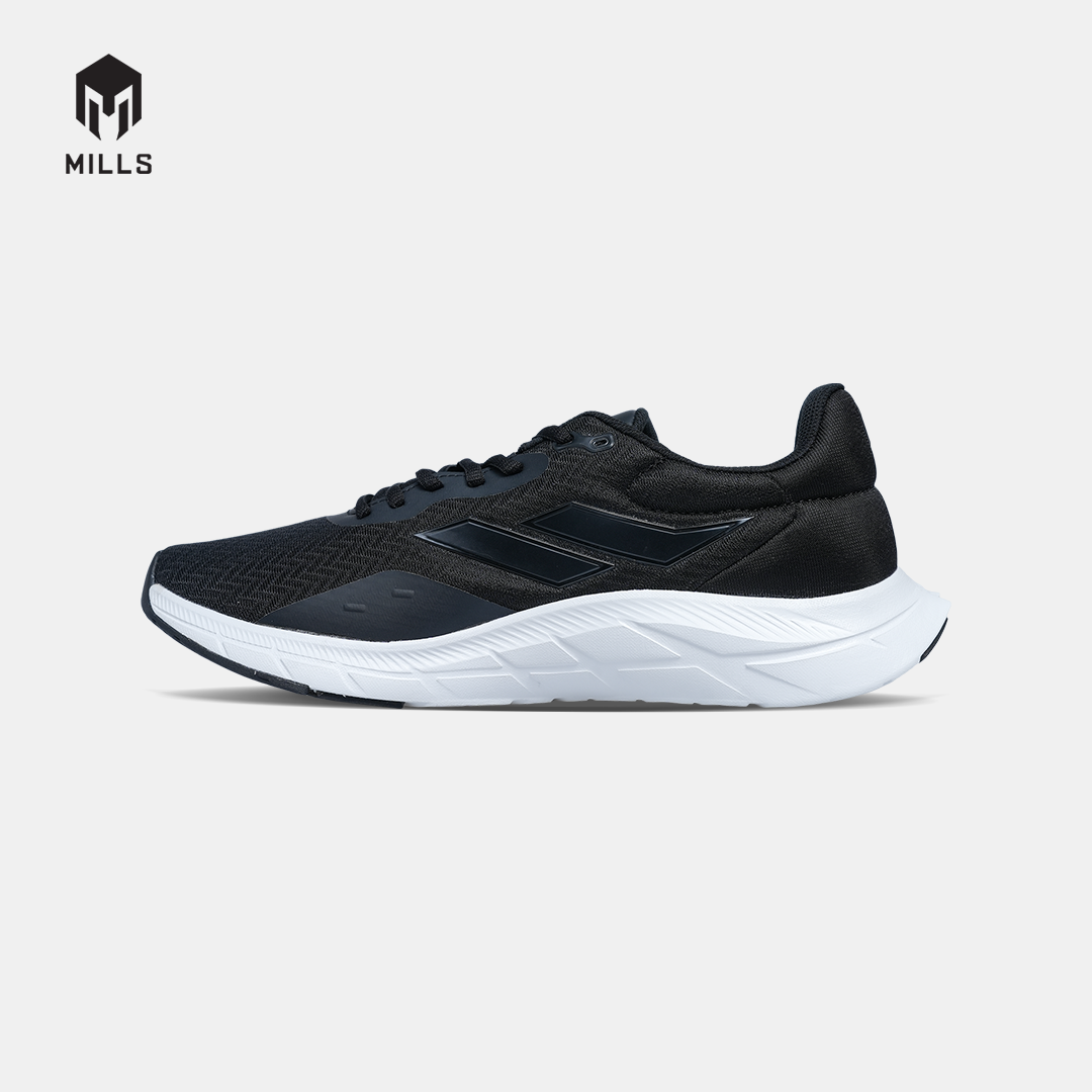 MILLS SEPATU LARI RUNNING SHOES TREXIMO VISION BLACK/WHITE 9103413