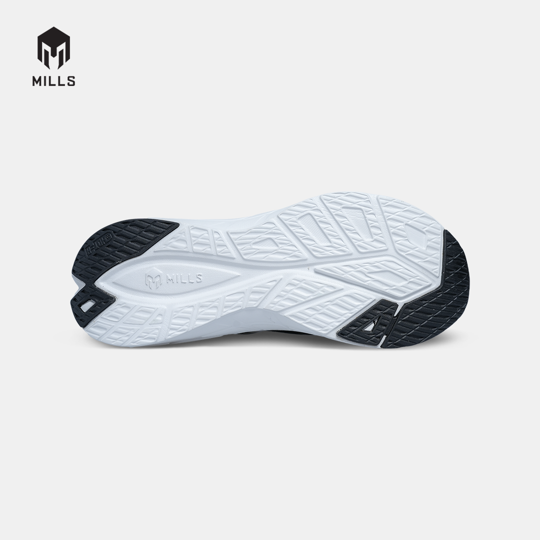 MILLS SEPATU LARI RUNNING SHOES TREXIMO VISION BLACK/WHITE 9103413