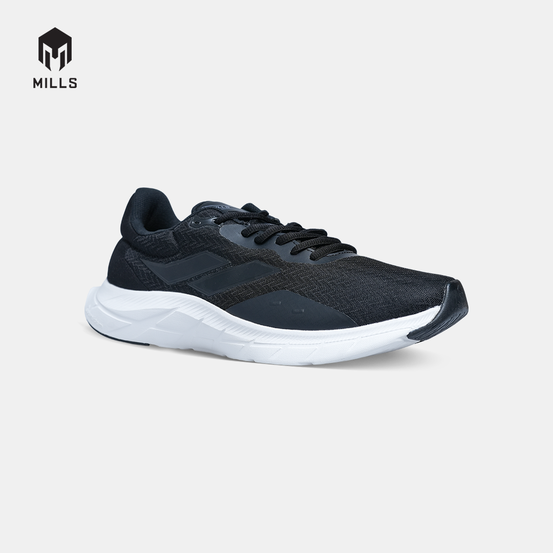 MILLS SEPATU LARI RUNNING SHOES TREXIMO VISION BLACK/WHITE 9103413