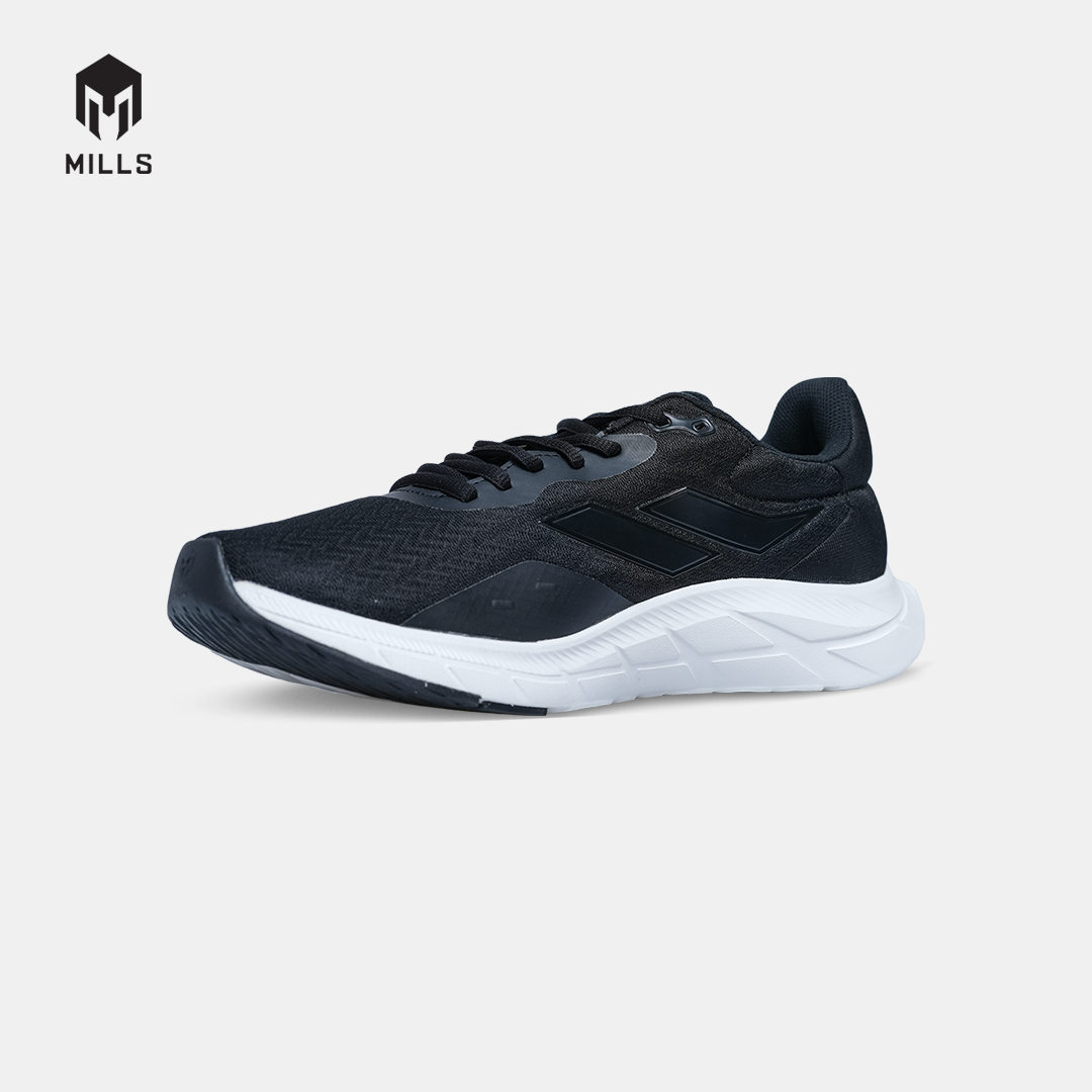 MILLS SEPATU LARI RUNNING SHOES TREXIMO VISION BLACK/WHITE 9103413