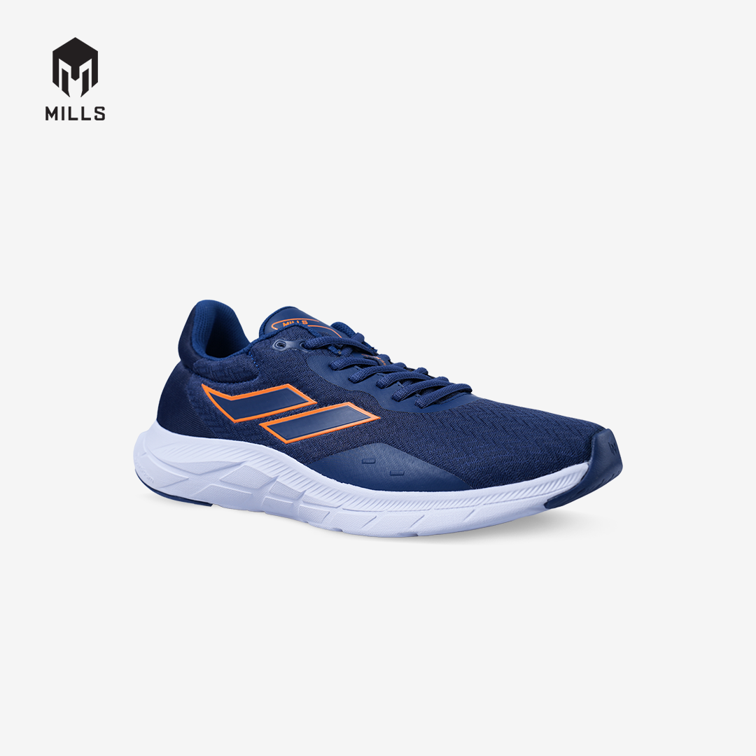 MILLS SEPATU LARI RUNNING SHOES TREXIMO VISION NAVY/FRESH ORANGE 9103414