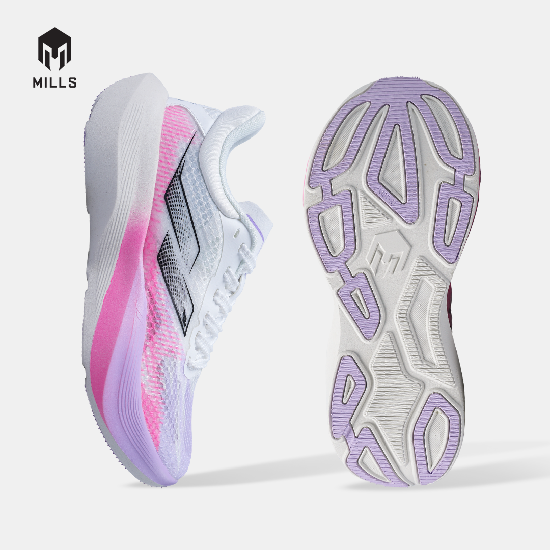 MILLS SEPATU LARI WANITA WOMEN RUNNING SHOES TREXIMO FURY FL OFF.WHITE/ROSE.PINK 9109703