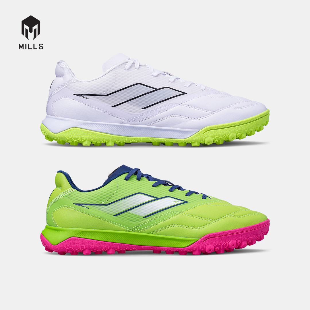 MILLS SEPATU MINI SOCCER ASTRO SPARTAN M2 PRIME TF WHITE/NEON LIME 9001706