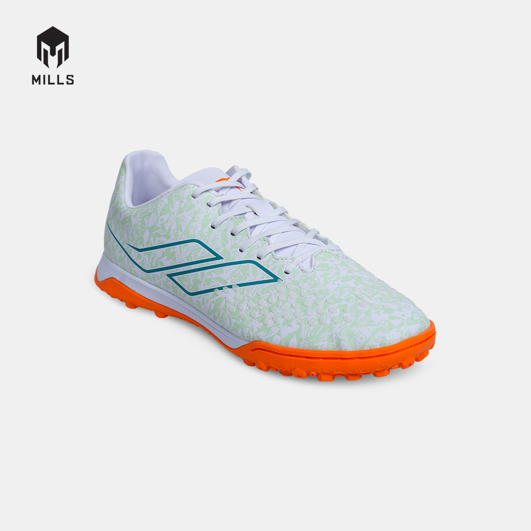 MILLS SEPATU MINI SOCCER TRITON DEISLER 1.9 SW MATCH TF WHITE/GREEN/MULTICOLOR 9005505