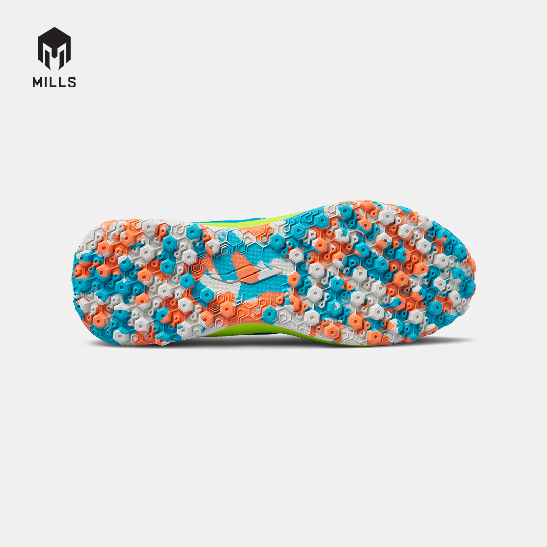 MILLS SEPATU MINI SOCCER VOLTASALA ALVEZ TF TEAL BLUE/BROKEN WHITE/GREEN 9005602