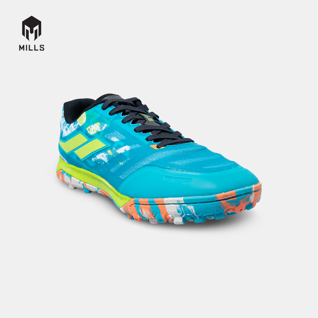 MILLS SEPATU MINI SOCCER VOLTASALA ALVEZ TF TEAL BLUE/BROKEN WHITE/GREEN 9005602