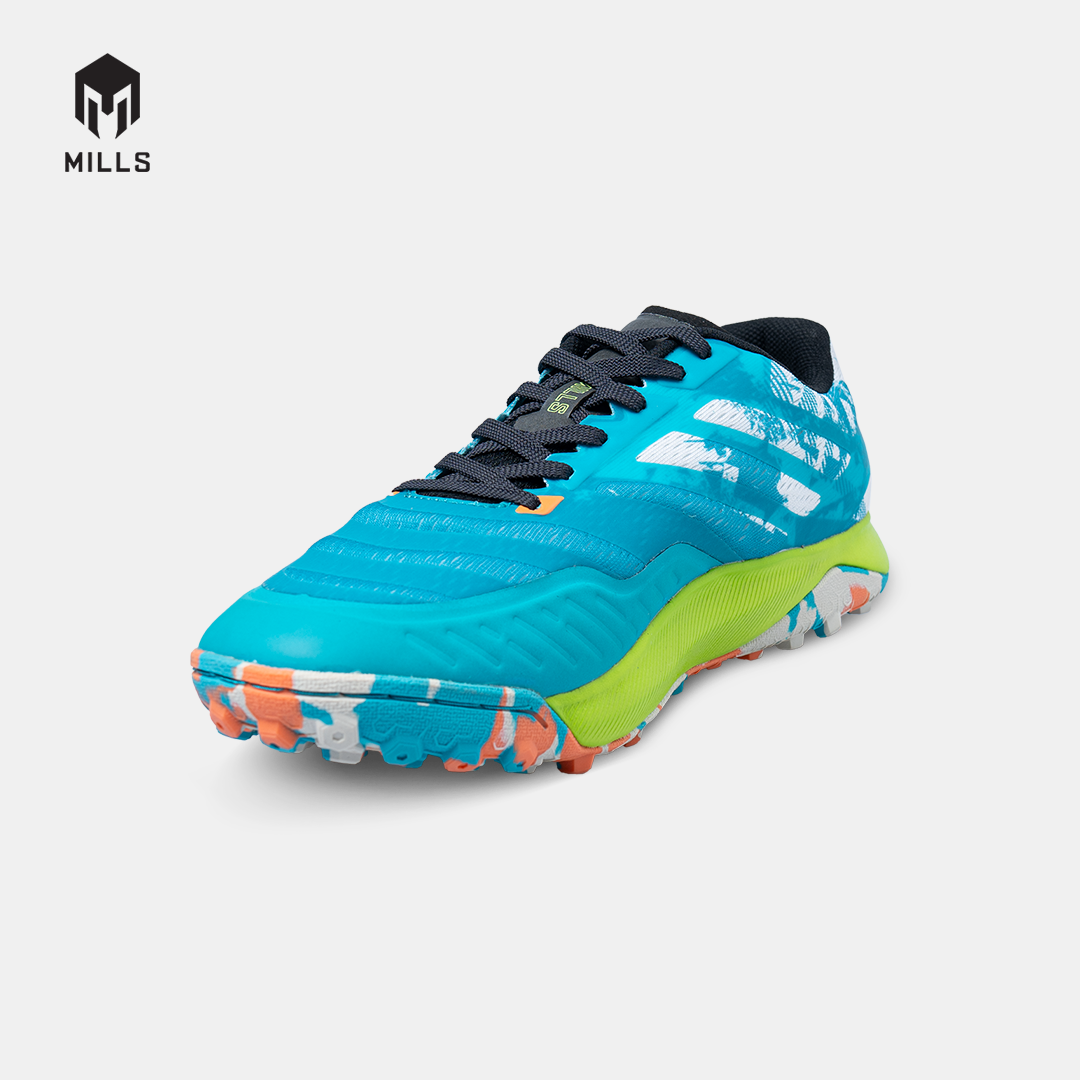 MILLS SEPATU MINI SOCCER VOLTASALA ALVEZ TF TEAL BLUE/BROKEN WHITE/GREEN 9005602