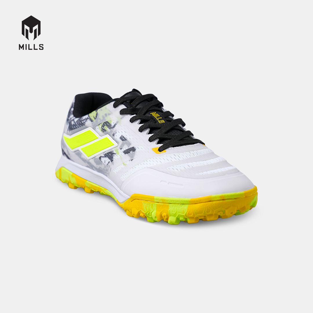 MILLS SEPATU MINI SOCCER VOLTASALA ALVEZ TF WHITE/BLACK/NEON 9005607