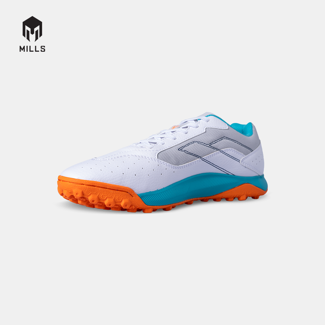 MILLS SEPATU MINI SOCCER VOLTASALA MIRAGE M2 TF WHITE/JAVA.CYAN/FRESH.ORANGE 9002205