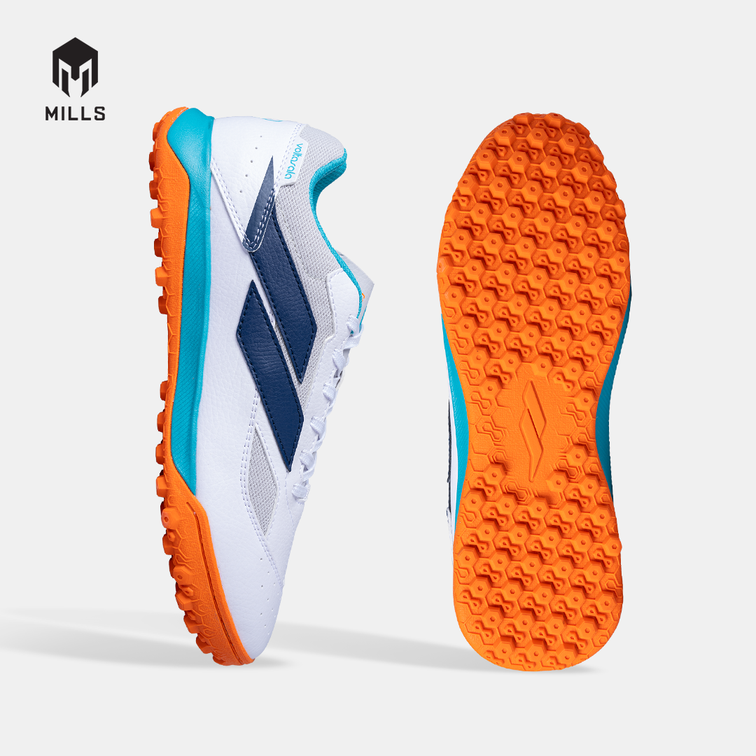 MILLS SEPATU MINI SOCCER VOLTASALA MIRAGE M2 TF WHITE/JAVA.CYAN/FRESH.ORANGE 9002205