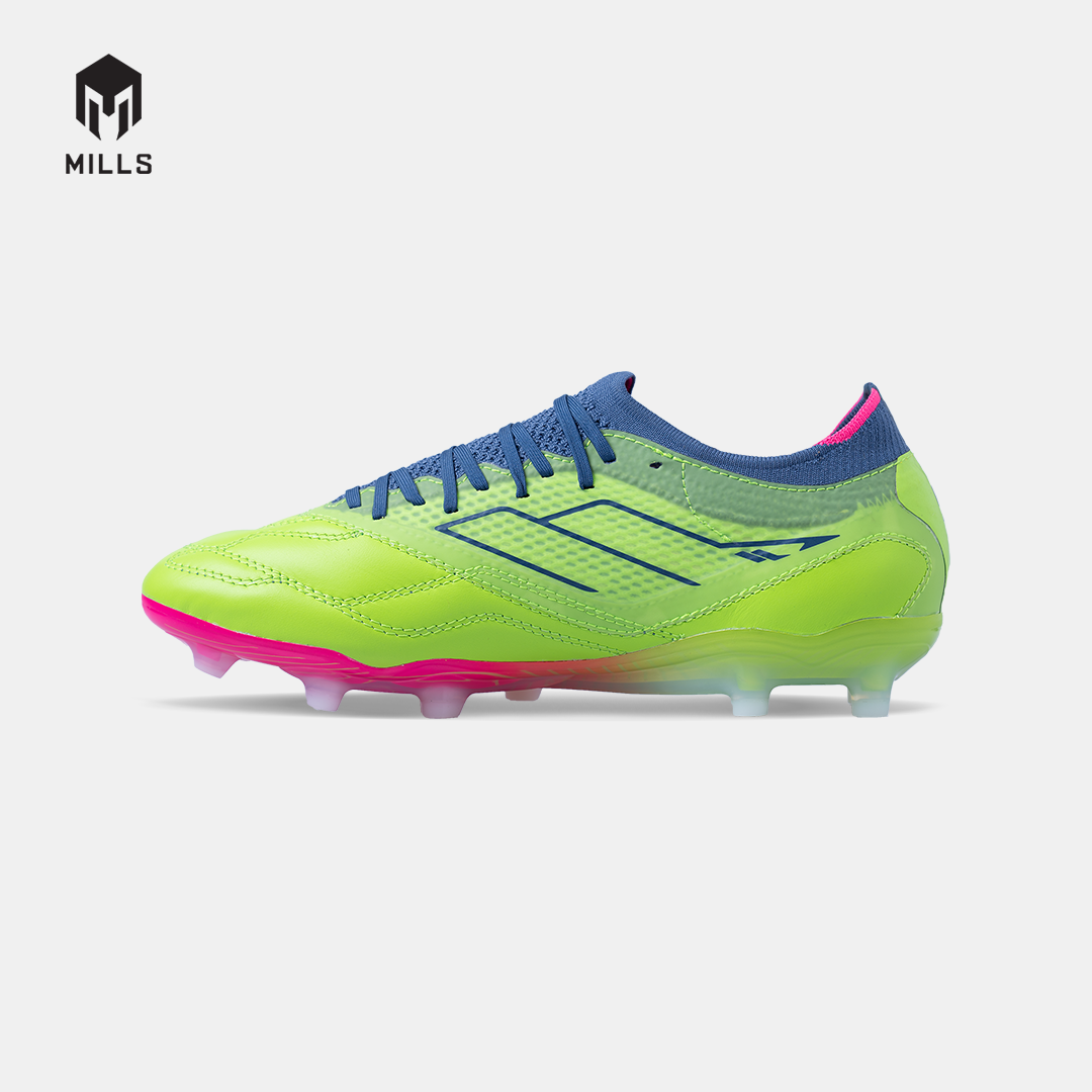 MILLS SEPATU SEPAKBOLA ASTRO SPARTAN M2 ELITE LTH FG LIME/NAVY/MAGENTA 9301522