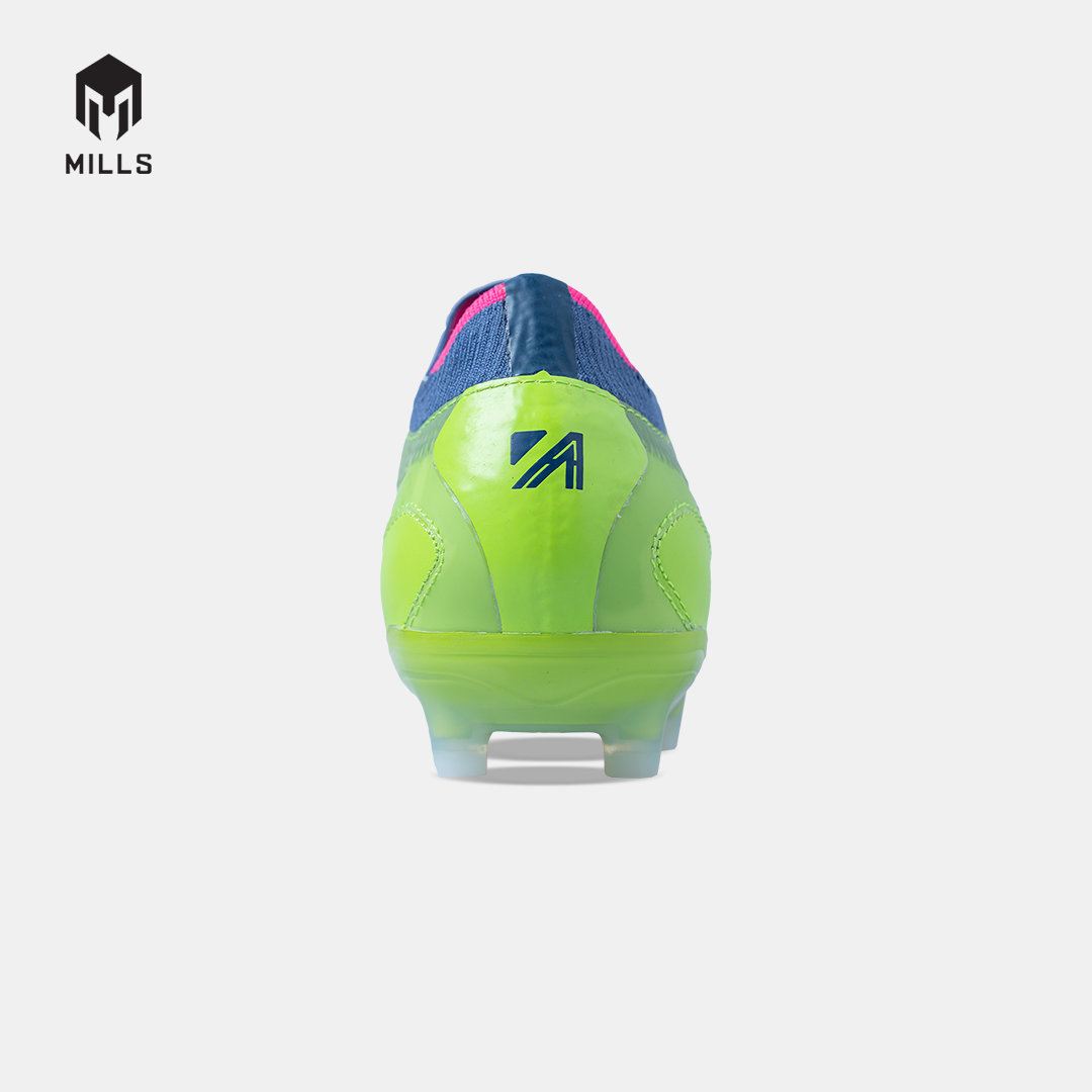 MILLS SEPATU SEPAKBOLA ASTRO SPARTAN M2 ELITE LTH FG LIME/NAVY/MAGENTA 9301522