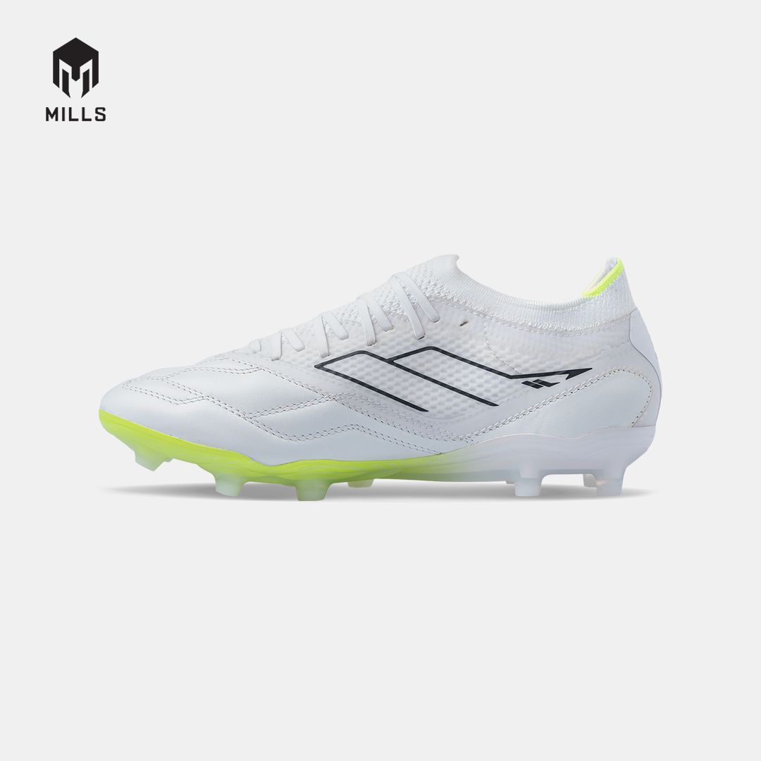 MILLS SEPATU SEPAKBOLA ASTRO SPARTAN M2 ELITE LTH FG WHITE/NEON LIME 9301520