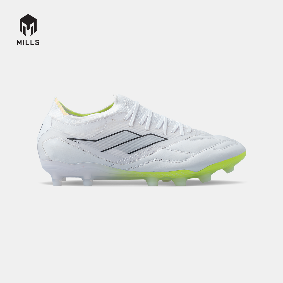 MILLS SEPATU SEPAKBOLA ASTRO SPARTAN M2 ELITE LTH FG WHITE/NEON LIME 9301520