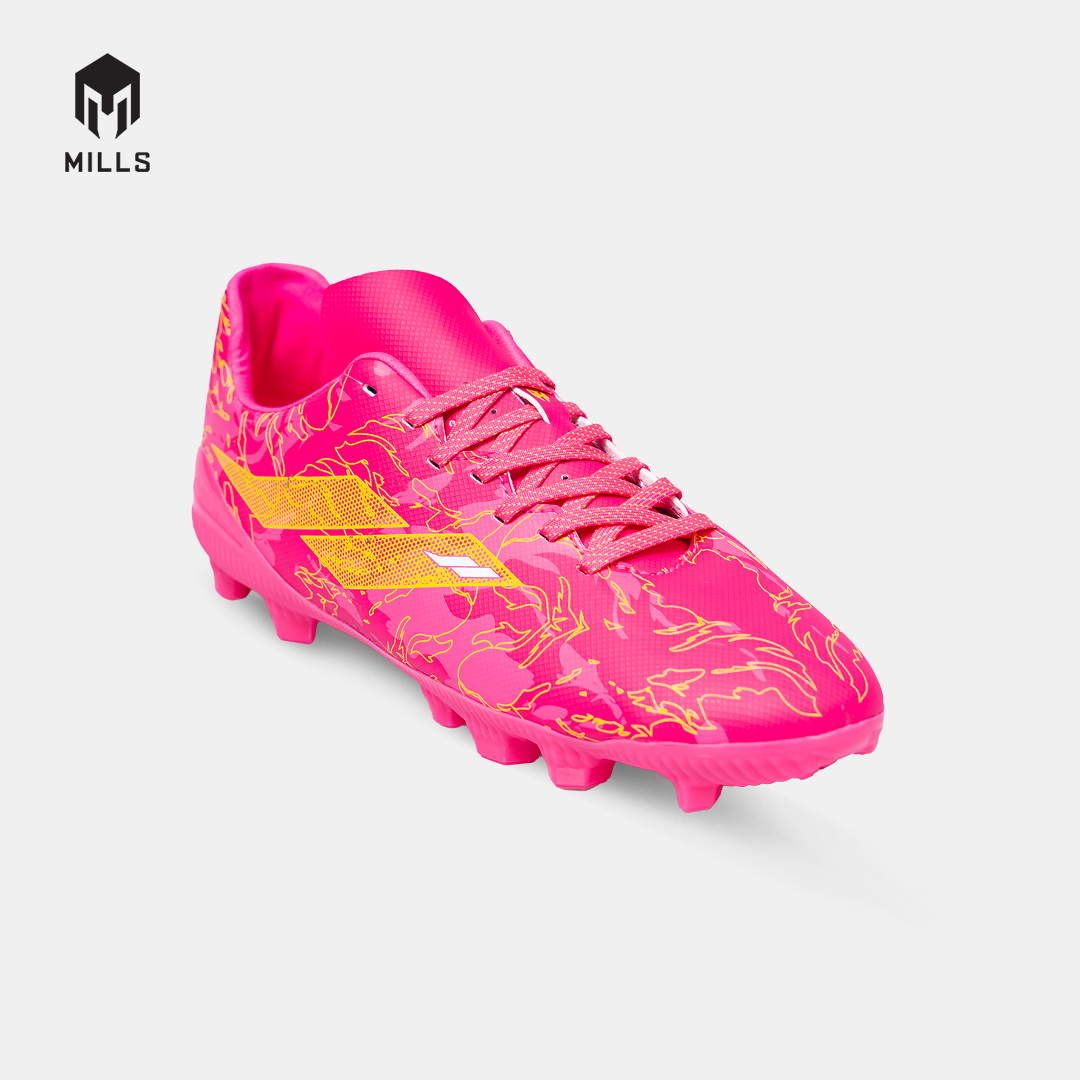 MILLS SEPATU SEPAKBOLA FLAME 2.0 FG JR NEON PINK/YELLOW MUSTARD 9203501