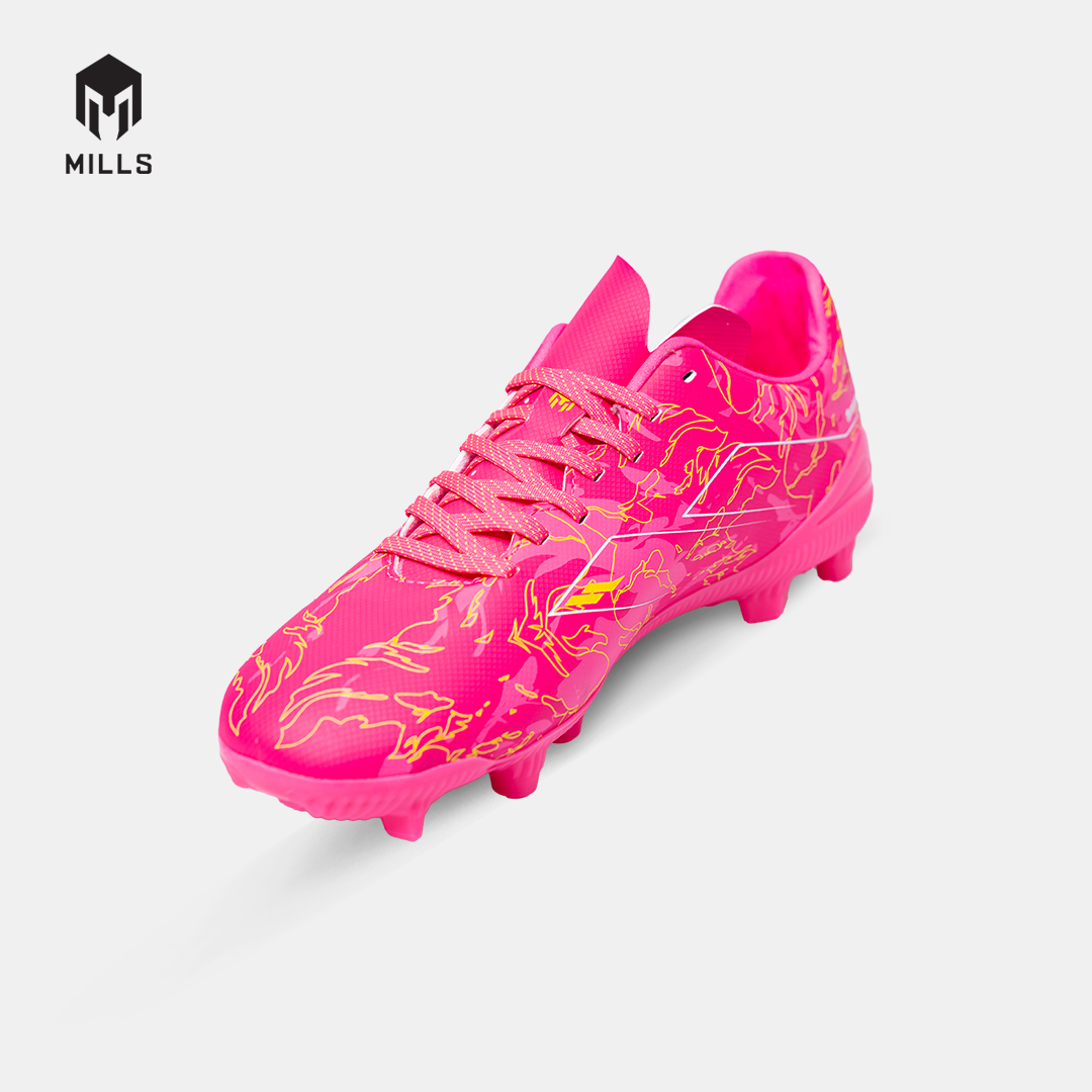MILLS SEPATU SEPAKBOLA FLAME 2.0 FG JR NEON PINK/YELLOW MUSTARD 9203501