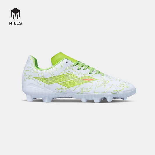 MILLS SEPATU SEPAKBOLA FLAME 2.0 FG JR WHITE/LIME GREEN 9203503