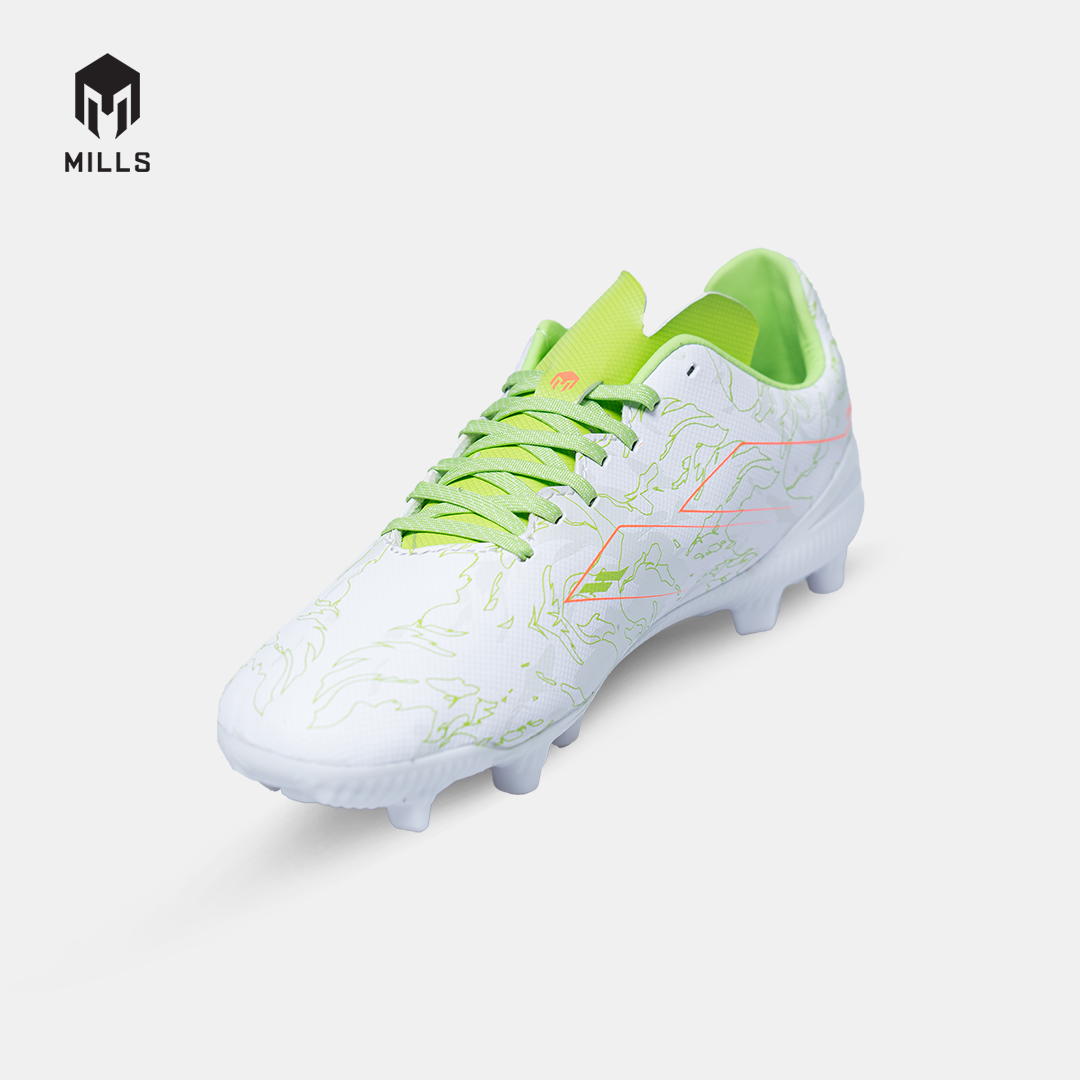 MILLS SEPATU SEPAKBOLA FLAME 2.0 FG JR WHITE/LIME GREEN 9203503