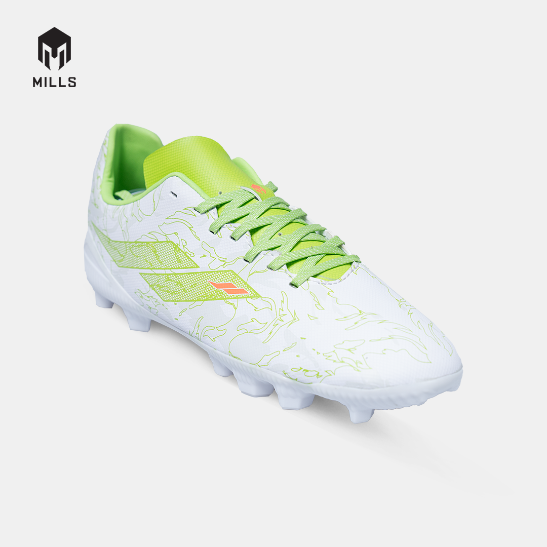 MILLS SEPATU SEPAKBOLA FLAME 2.0 FG JR WHITE/LIME GREEN 9203503