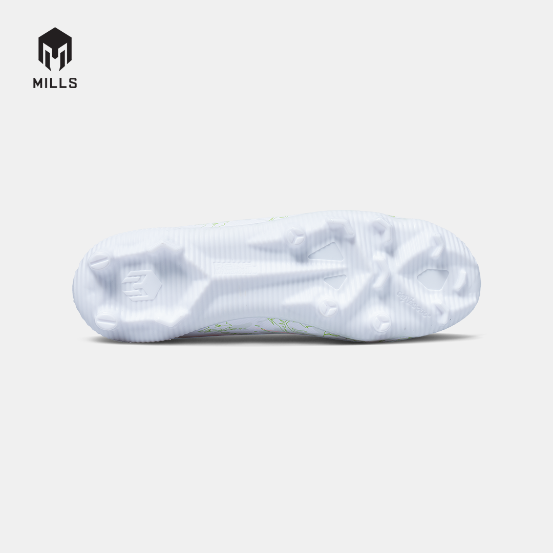 MILLS SEPATU SEPAKBOLA FLAME 2.0 FG JR WHITE/LIME GREEN 9203503