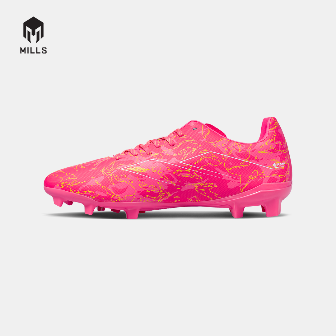 MILLS Sepatu Sepakbola Flame 2.0 FG Neon Pink / Yellow Mustrad 9304806