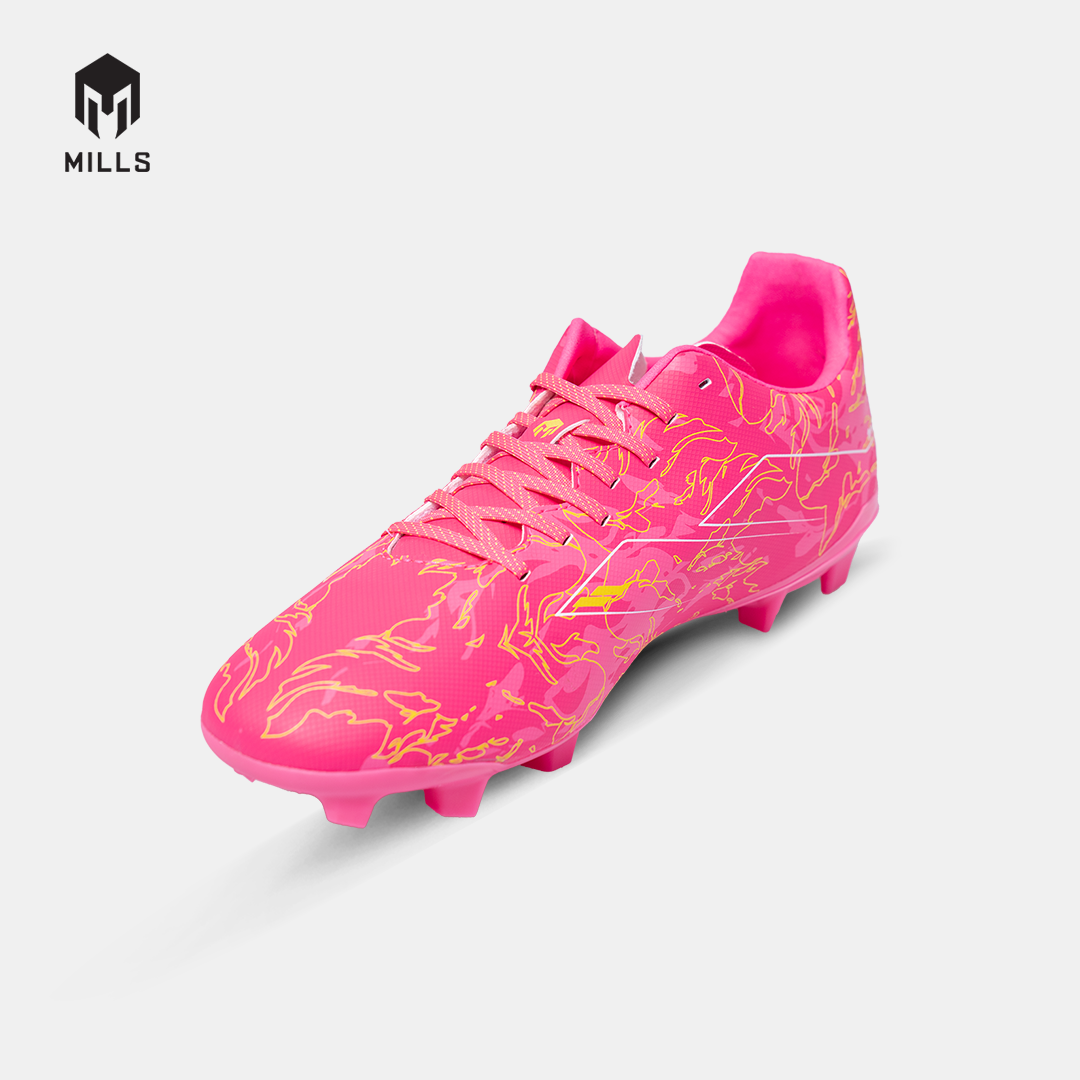 MILLS Sepatu Sepakbola Flame 2.0 FG Neon Pink / Yellow Mustrad 9304806