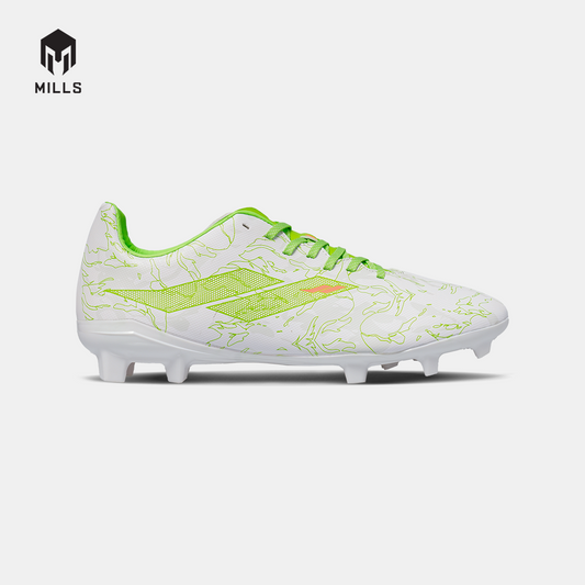 MILLS Sepatu Sepakbola Flame 2.0 FG White / Lime Green 9304808
