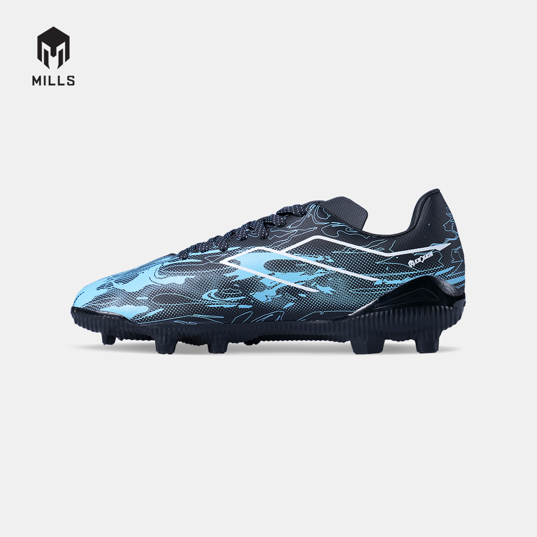 MILLS SEPATU SEPAKBOLA NOUVA FG JR PHANTOM BLACK/AQUA BLUE 9208807