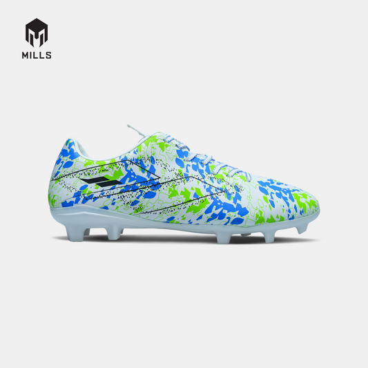 MILLS SEPATU SEPAKBOLA RIYU FG WHITE/BLUE/NEON GREEN 9304607