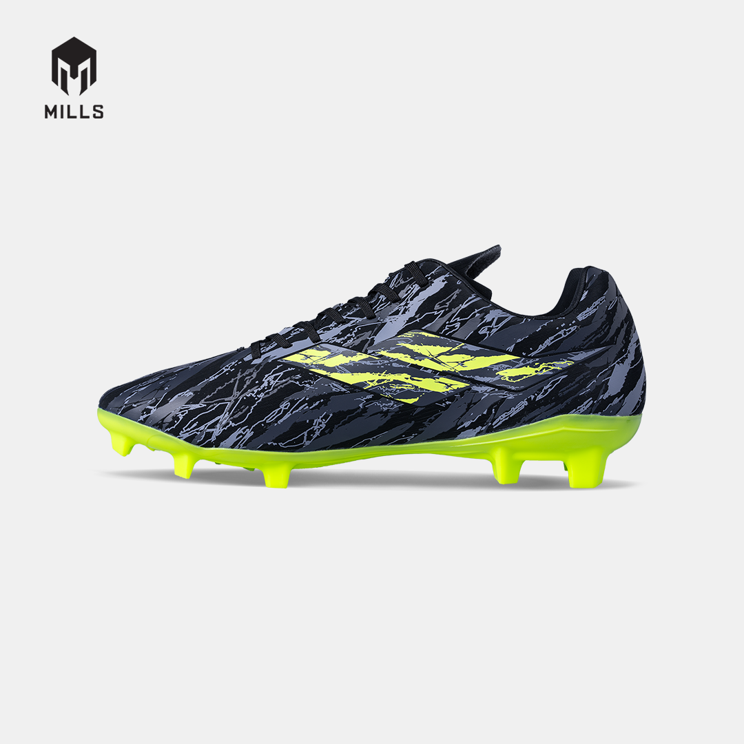 MILLS SEPATU SEPAKBOLA SPYRO FG BLACK/STEEL.GREY/LASER.LIME 9307808