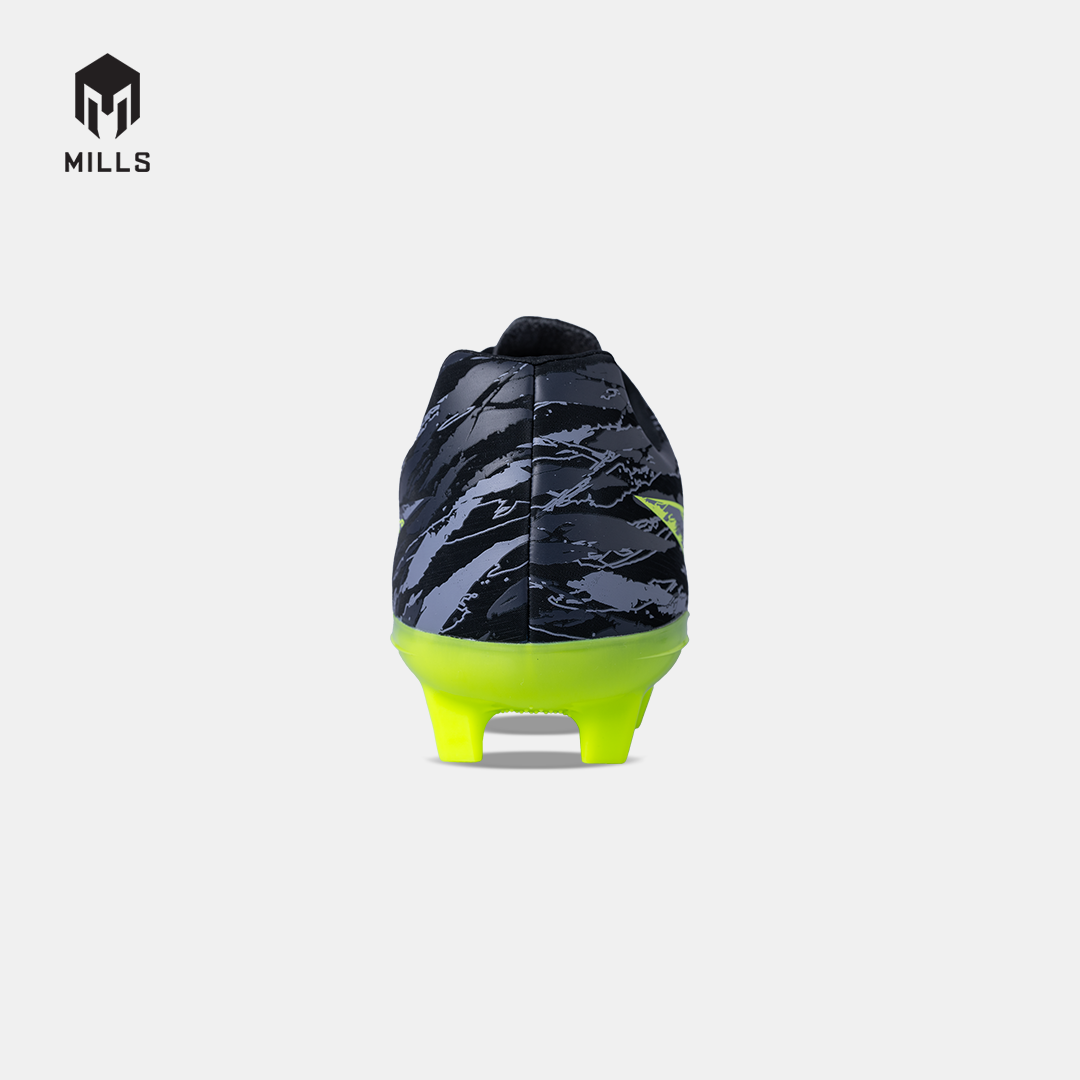 MILLS SEPATU SEPAKBOLA SPYRO FG BLACK/STEEL.GREY/LASER.LIME 9307808