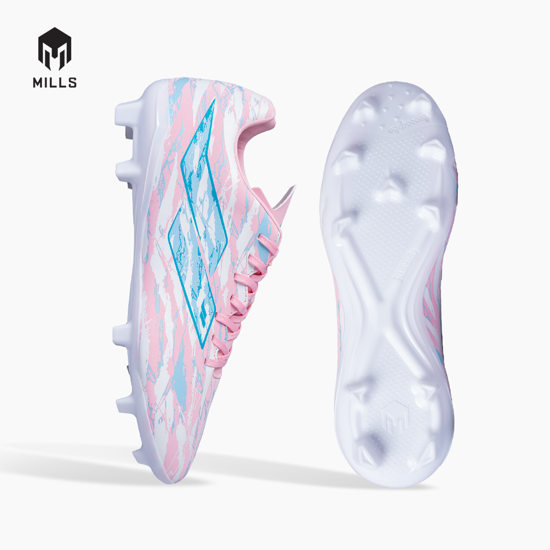 MILLS SEPATU SEPAKBOLA SPYRO FG COTTON.PINK/WHITE/CYAN.BLUE 9307806