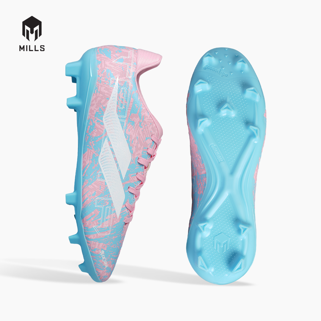 MILLS SEPATU SEPAKBOLA TROYA 3.0 FG COTTON.PINK/AQUA.BLUE 9308702