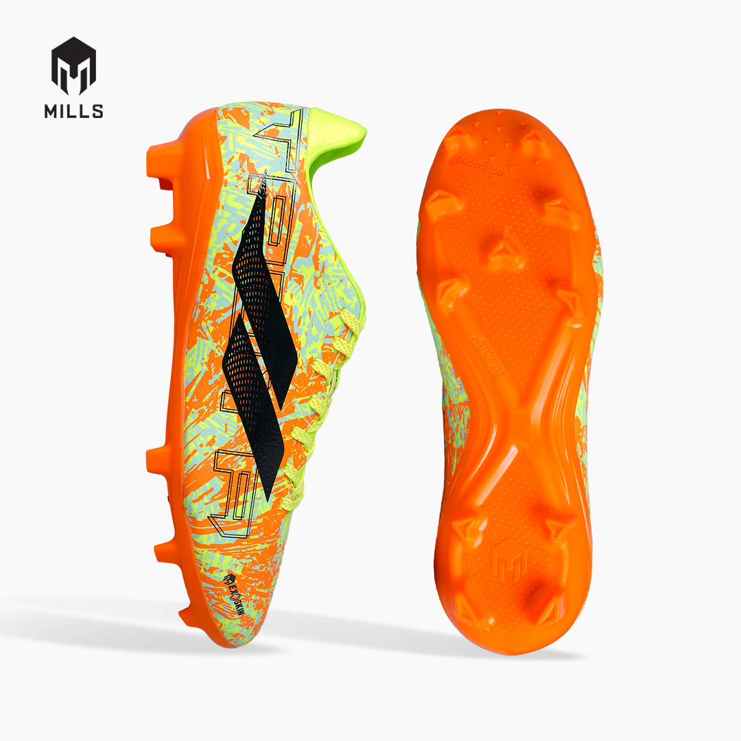 MILLS SEPATU SEPAKBOLA TROYA 3.0 FG FRESH.ORANGE/LASER.LIME/BLACK 9308704