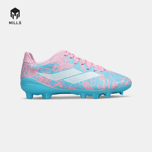 MILLS SEPATU SEPAKBOLA TROYA 3.0 FG JR COTTON.PINK/AQUA.BLUE 9208702