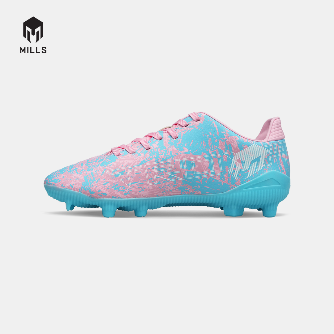 MILLS SEPATU SEPAKBOLA TROYA 3.0 FG JR COTTON.PINK/AQUA.BLUE 9208702