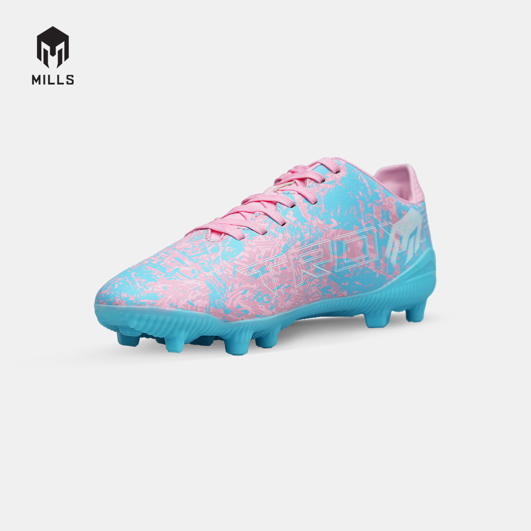 MILLS SEPATU SEPAKBOLA TROYA 3.0 FG JR COTTON.PINK/AQUA.BLUE 9208702