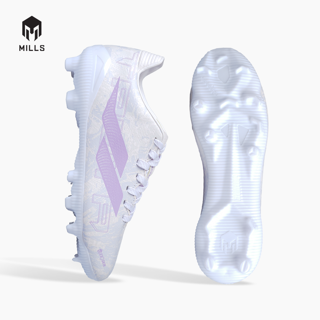 MILLS SEPATU SEPAKBOLA TROYA 3.0 FG JR WHITE/LAVENDER 9208701