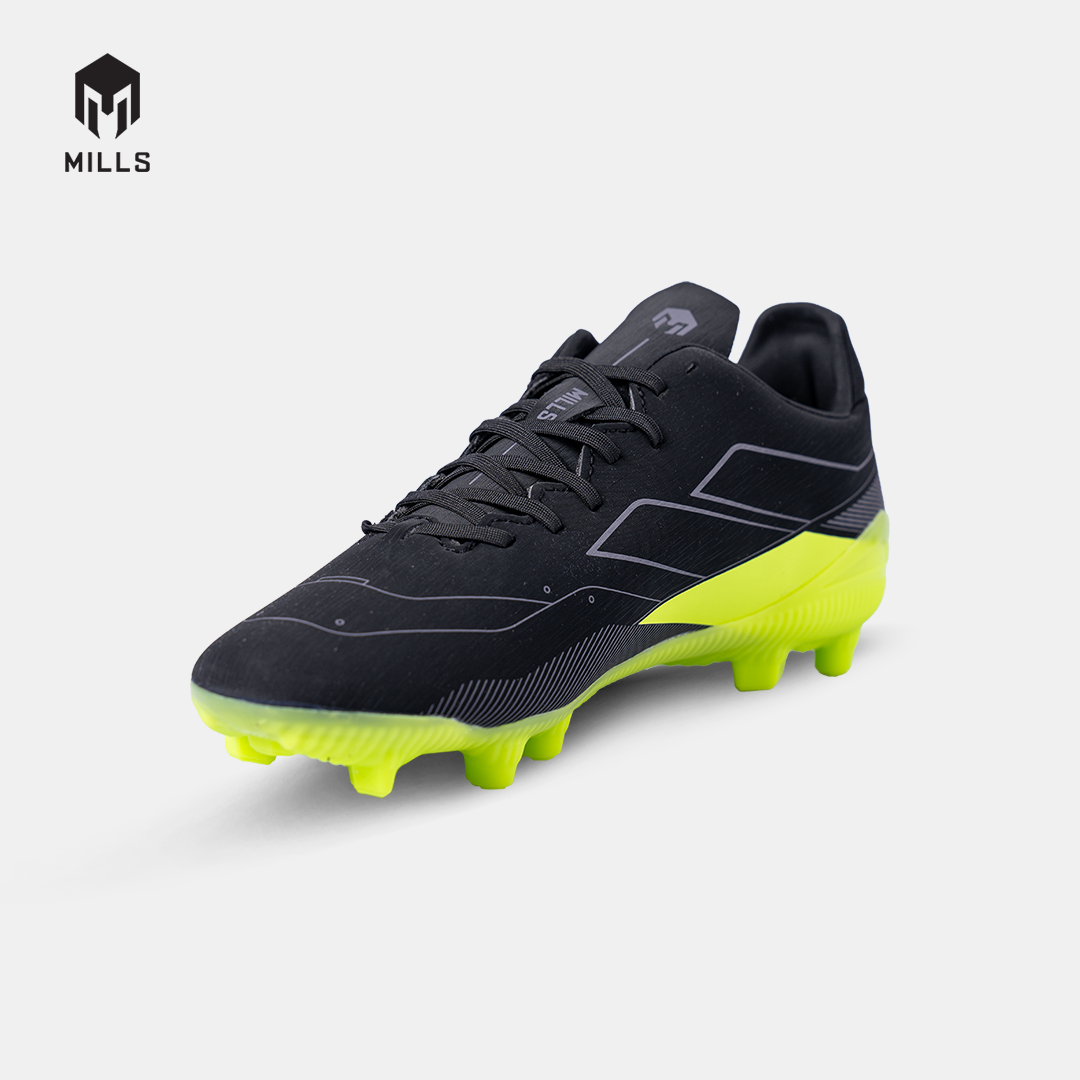 MILLS SEPATU SEPAKBOLA VULCAN 2.0 FG JR BLACK/SILVER/NEON 9203305