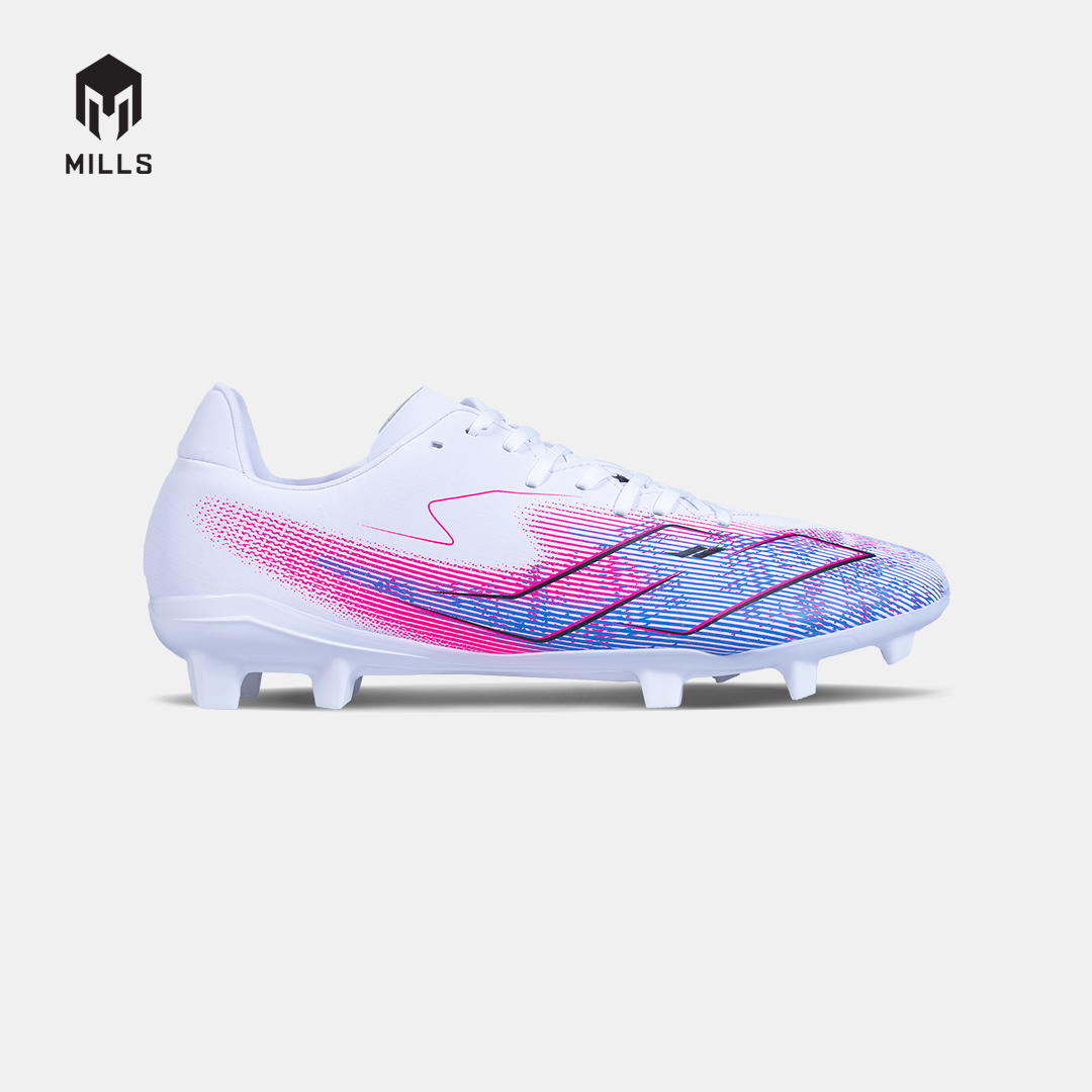 MILLS SEPATU SEPAKBOLA XYCLOPS NITROACE MATCH FG WHITE/MARINA BLUE/MAGENTA 9307302