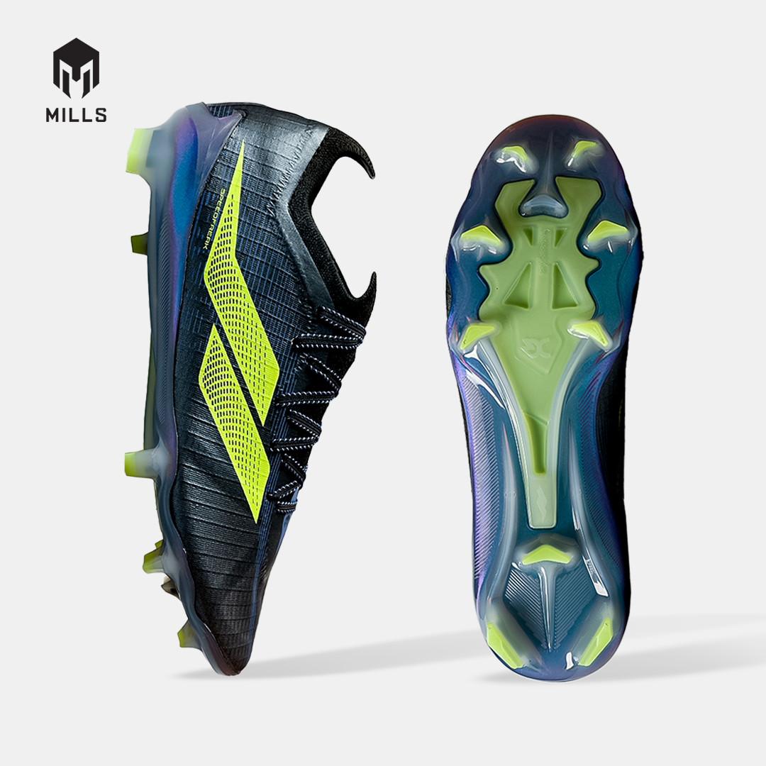 MILLS SEPATU SEPAKBOLA XYCLOPS SPEEDFREAK M2 ELITE FG BLACK/NEON GREEN 9307604