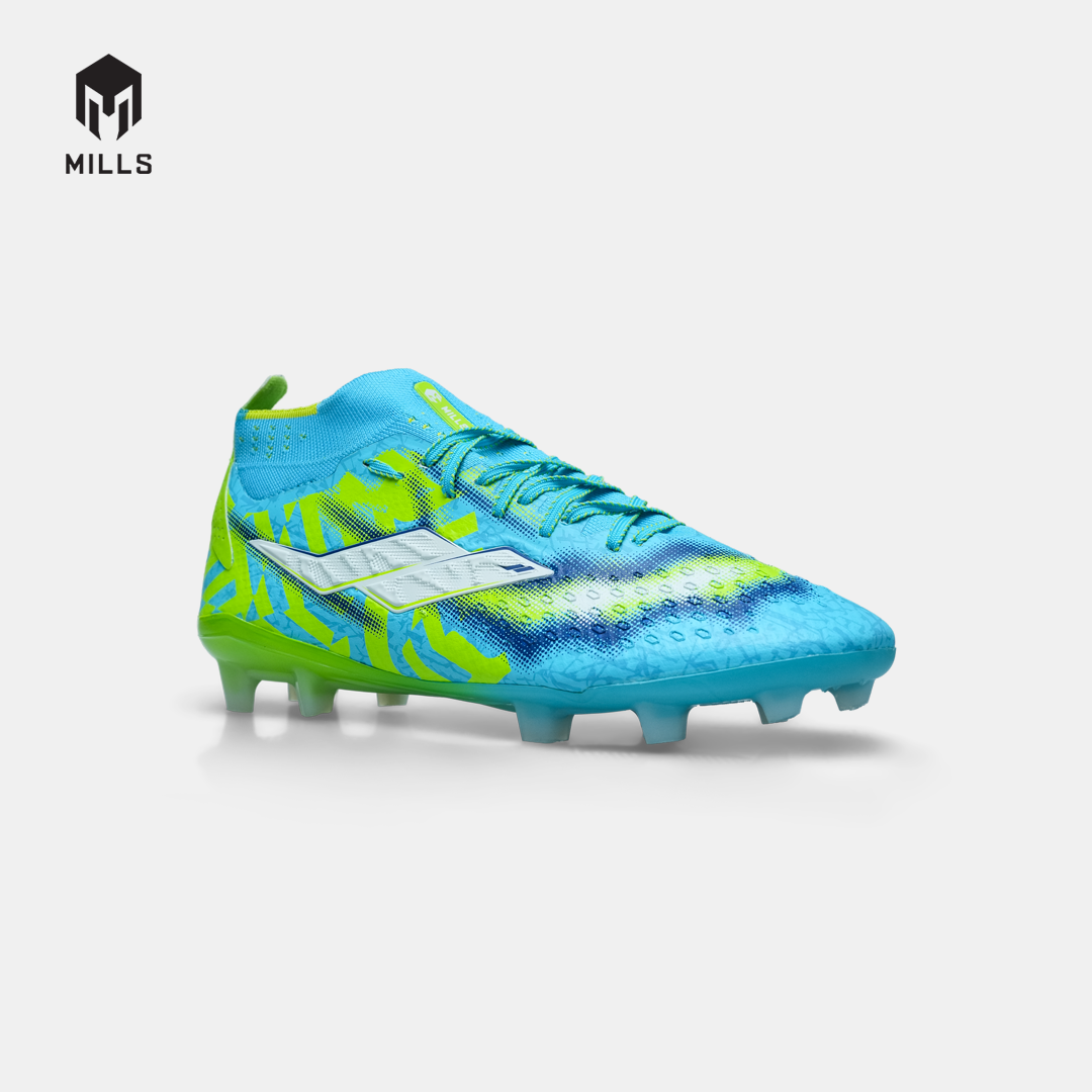 MILLS SEPATU SEPAKBOLA XYCLOPS STRIKEBLAST ELITE FG TOSCA.BLUE/LIME.GREEN /WHITE 9306403