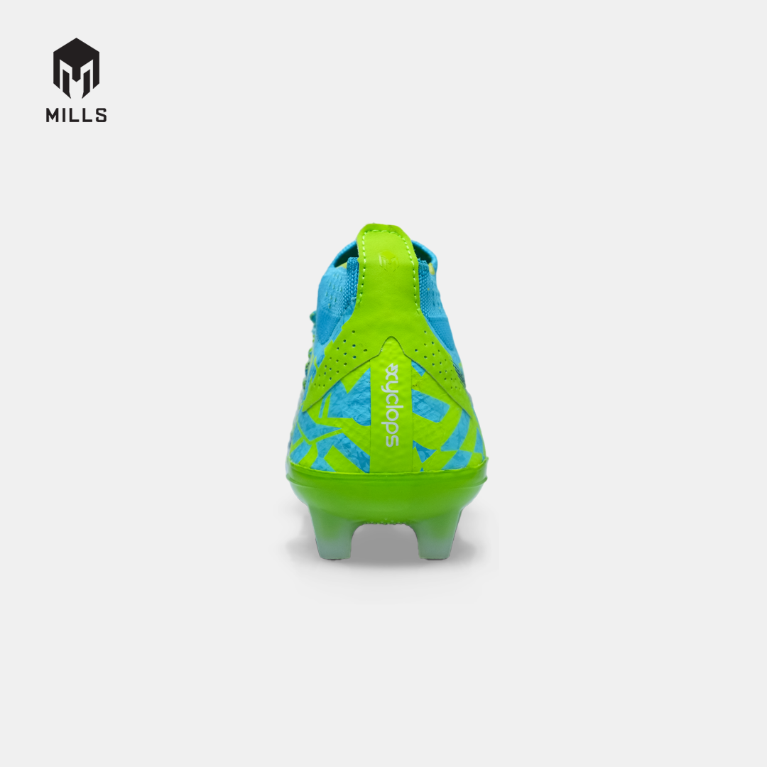 MILLS SEPATU SEPAKBOLA XYCLOPS STRIKEBLAST ELITE FG TOSCA.BLUE/LIME.GREEN /WHITE 9306403