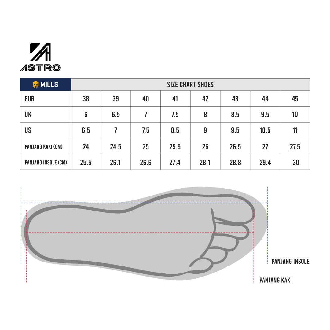 MILLS SEPATU SPORTSTYLE ASTRO SPARTAN ALPHA ALL.BLACK 9703104