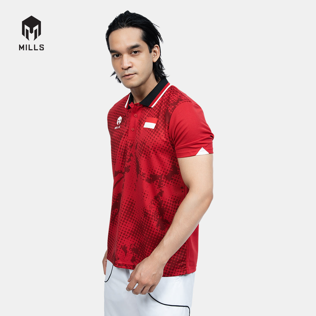MILLS TENNIS INDONESIA JERSEY MEN RED 00100590 30PLT