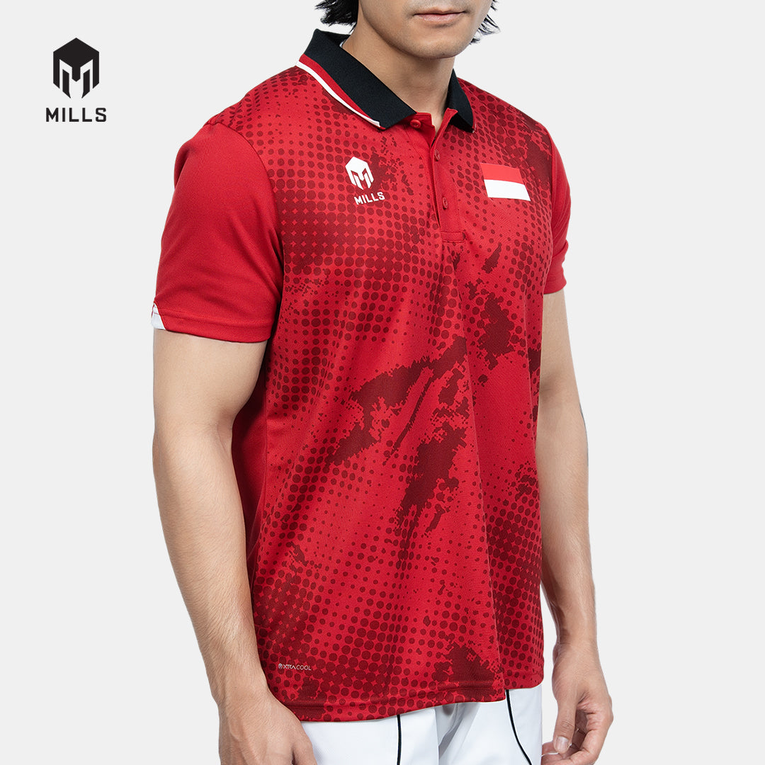 MILLS TENNIS INDONESIA JERSEY MEN RED 00100590 30PLT