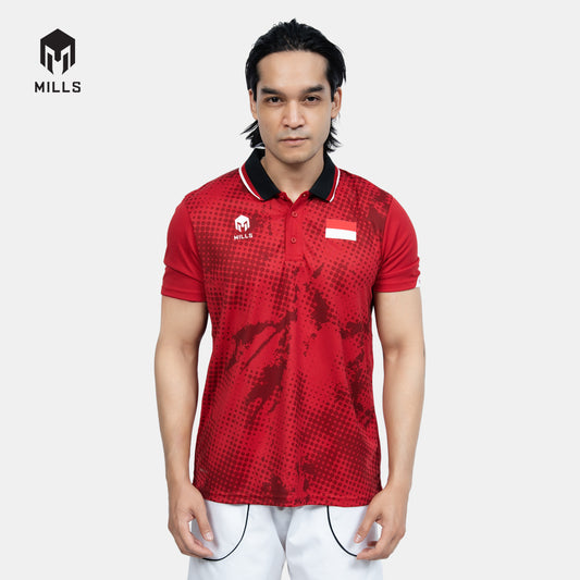 MILLS TENNIS INDONESIA JERSEY MEN RED 00100590 30PLT