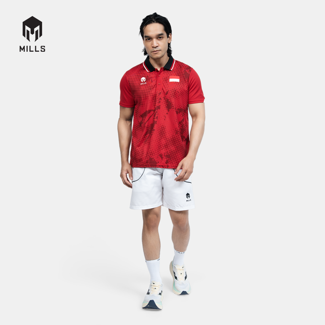MILLS TENNIS INDONESIA JERSEY MEN RED 00100590 30PLT