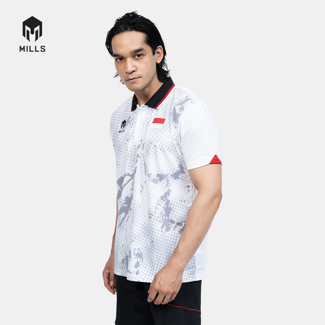 MILLS TENNIS INDONESIA JERSEY MEN WHITE 00100590 20PLT